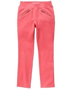 Gymboree Enchanted Winter Girl Pink Zip Skinny Ponte Pants Leggings Jeggings 6 - Picture 1 of 3