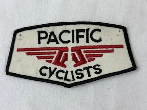 vintage PACIFIC CYCLISTS patch Cycle cycling rare logo Vintage 80's - Picture 1 of 4