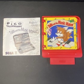 Sega Pico Tails and The Music Maker Game And Manual TESTED WORKING