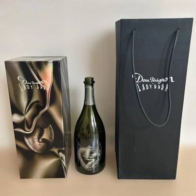 Dom Pérignon Lady Gaga Edición Limitada 2010 Botella Vacía Caja Bolsa Set Raro Foto 1 de 4