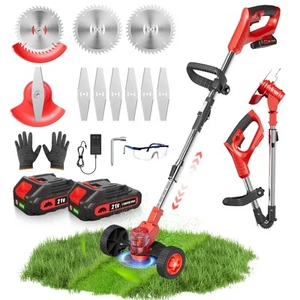 Electric Weed Wacker, Cordless 21V Weed Eater Battery Powered,Light Weight Gr... - Picture 1 of 6