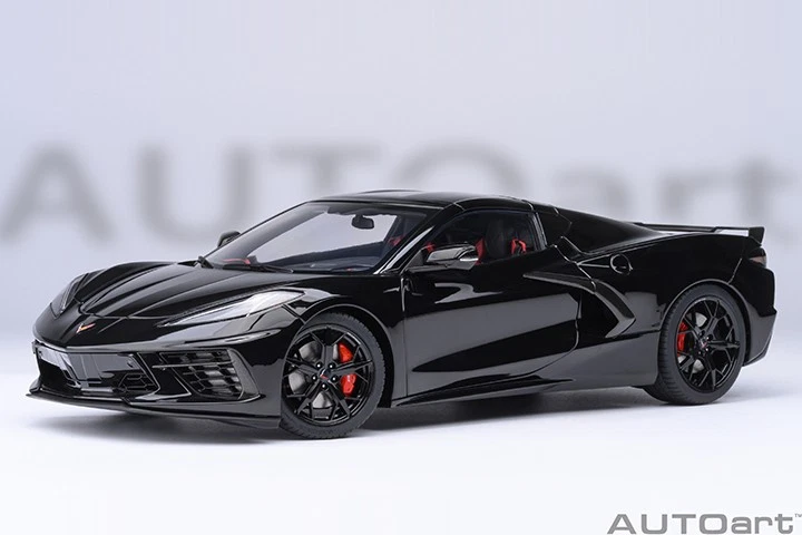 Autoart 71280 1/18 CHEVROLET CORVETTE C8 STINGRAY Z51 NERA Modello In Diecast