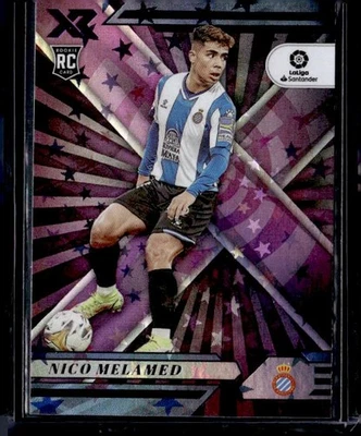 2021-22 Panini Chronicles #123 Nico Melamed XR La Liga Purple Astro - Image 1 of 2