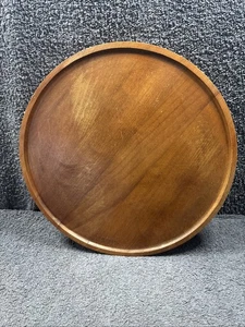 Wooden Lazy Susan 31cm Diameter with small Lip 4.5cm H - Picture 1 of 8