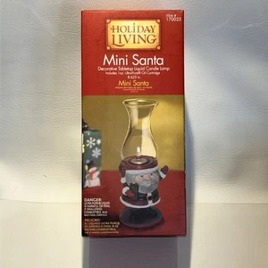 Lámpara Mini Santa Decorativa Mesa Líquida Vela Lámpara Huracán Nueva - Imagen 1 de 3