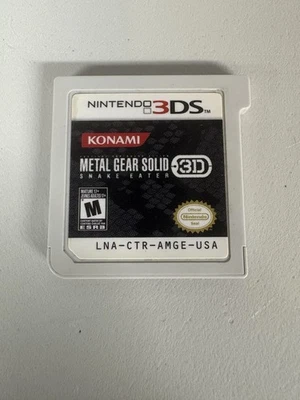 Metal Gear Solid 3D: Snake Eater cartucho solamente (Nintendo 3DS, 2012) Foto 1 de 2