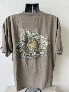 Vtg 90s Dragon Ball Z T Shirt Men XXL Goku Super Saiyan Piccolo Vegeta Lighting - Picture 1 of 11