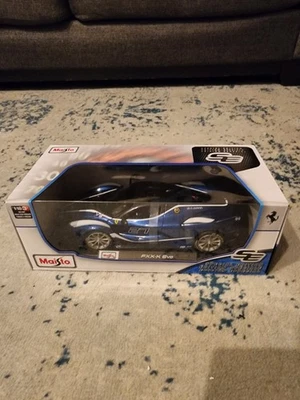 Ferrari FXXK Evo Nº 27 - Maisto 1:18 Edición Especial Diecast Azul Modelo Coche Foto 1 de 3