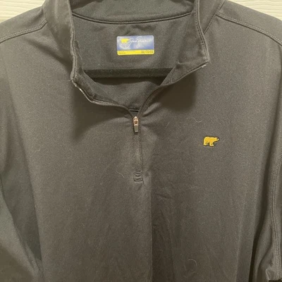Jack Nicklaus Quarter Zip Golf Shirt Mens XXL black  Golden Bear - Pre-owned - Image 1 of 4