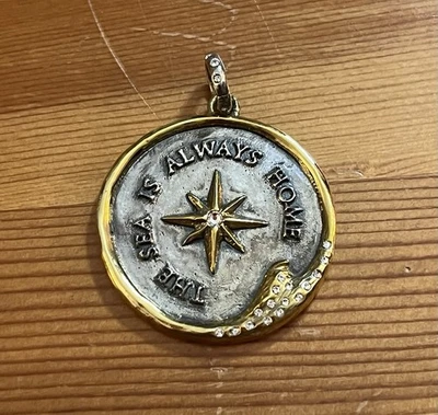 Восковые поэтические кристаллы подвески в виде звезды из чистого серебра The Sea Is Always Home - Изображение 1 из 4