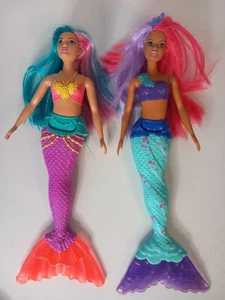 Barbie Dreamtopia Mermaid Dolls x2 - Picture 1 of 8