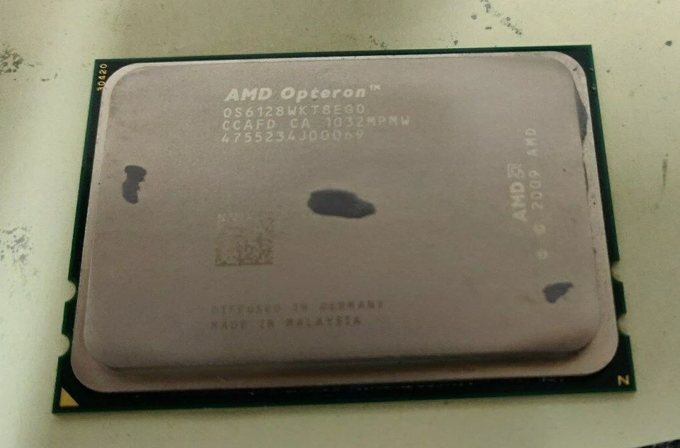 AMD OS6128WKT8EGO Opteron 6128 2.0GHz 8-Core 12MB 6400Mhz 115W CPU - Lot of 2 - Image 1 of 1