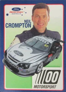 Neil Crompton 00 Motorsport Driver Info Card Ford AU Falcon Green Eyed Monster - Bild 1 von 2