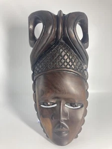 Vintage Ironwood Tribal Mask Large Thick Hand carved Gorgeous - Picture 1 of 19