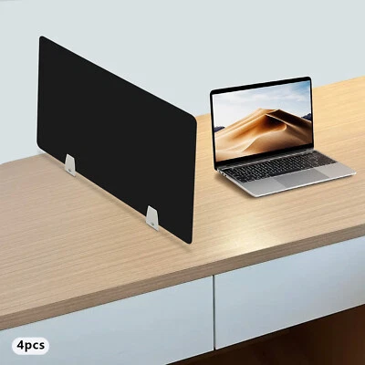 Divisor de escritorio 4X divisores de escritorio particiones de escritorio de oficina panel de escritorio de privacidad con abrazadera Foto 1 de 4