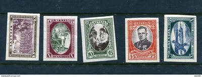 Letonia 1932 Semi Postal Imperf Set MH mi 198-202B 13177 Foto 1 de 2