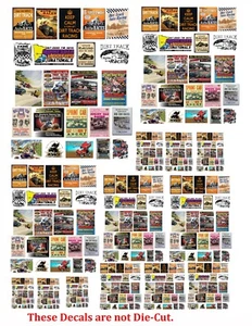 1:24 1:32 1:43 1:64 DIRT TRACK RACING POSTERS DECAL FOR DIECAST & OTHER DIORAMAS - Bild 1 von 1