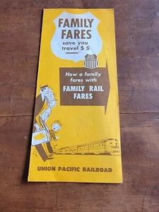 Union Pacific Railroad Domeliners "Family Fares" VINTAGE 1964 Travel Brochure - Picture 1 of 5