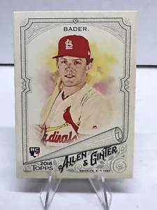 2018 Topps Allen & Ginter's Card #319 Harrison Bader RC St. Louis Cardinals SP - Picture 1 of 2