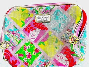 Estee Lauder Lilly Pulitzer Floral COSMETIC MAKEUP Tablet BAG 10x8" Toiletries - Picture 1 of 7