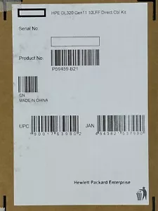 HPE ProLiant DL320 Gen11 10LFF Direct Attach Cable Kit P59459-B21 - Picture 1 of 4