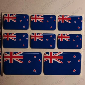 Sticker New Zealand Resin Domed Stickers New Zealand Flag 3D Vinyl Adhesive - Bild 1 von 1