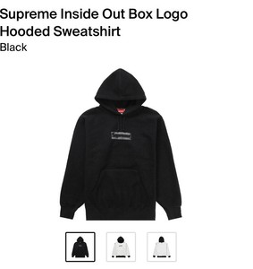 Supreme Inside Out Box Logo Black M size-