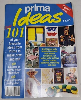 Prima Ideas Special Issue Craft Magazine Over 101 Makes Sew Knit Crochet Pattern - Image 1 of 4