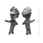 Kit modèle de figurine jumelle en résine officier soldat 1:35 WW2 non assemblé non peint