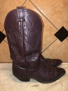 Nocona braune Leder Cowboy Western Stiefel Größe 8,5 E KOSTENLOSER VERSAND - Bild 1 von 5