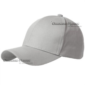 Baseball Cap Snapback Hat Adjustable Classic Plain Solid Blank Curved Visor Men