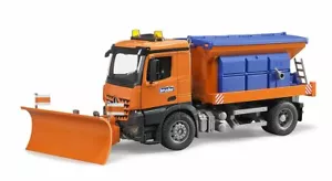 MB Arocs Winter Service Vehicle with Plough Blade Bruder Toy Car Model 1/16 1:16 - Picture 1 of 5