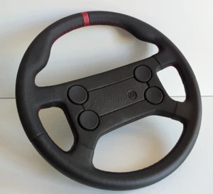 Steering Wheel OEM VW  Leather Golf Jetta Scirocco Mk1 Mk2 Red GTI Style 77-88' - Picture 1 of 12
