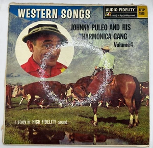 Johnny Puleo And His Harmonica Gang - Western Songs Vol. 4 (LP, Album, Mono) - Picture 1 of 6