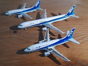 3x Fleet Set Boeing 737-500 & Airbus A321 ANA All Nippon Airways Phoenix 1:400