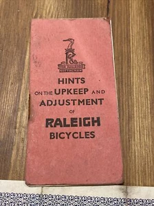 VINTAGE RAYLEIGH BICYCLES HINTS ON UPKEEP AND ADJUSTMENT - L318 - Picture 1 of 5