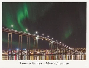 Postcard Norway Tromso Bridge over Tromsøysundet Strait Sebastian Worm Photo MNT - Picture 1 of 1