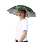 5pcs Outdoor Portable Anti-Rain Anti-Sun Head Umbrella Hat (Camouflage)