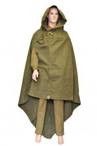 Soviet Russian Red Army Soldier Rain Cape Poncho plash-palatka tent coat 
