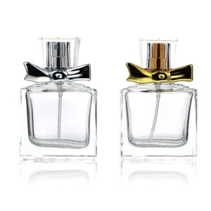 1 Stück Quadratisch Flach 1 OZ 30ml Klarglas Leer Nachfüllbar Zerstäuber Sprühflasche - Bild 1 von 1