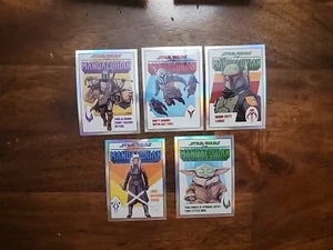 2022 Topps Chrome Mandalorian Comic Book Artwork Cards Covers Complete Set! - Picture 1 of 1