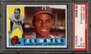 BB - 1960 Topps - #19 - Felix Mantilla - PSA 8 - Casi nuevo-como nuevo - Imagen 1 de 2