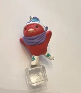 1994 Hallmark "Ice Show" Cardinal / Red Bird Ice Skating Ornament - Picture 1 of 3