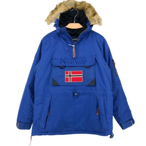 GEOGRAPHICAL NORWAY Herren CORPORATE PACIFIC BLUE Anorak Jacke Mantel Parka Gr. M - Bild 1 von 12
