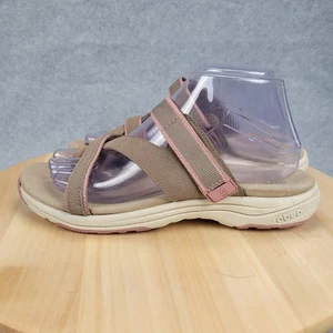 Abeo Sandals Womens 8.5 Narrow Gusto Slide Leather Loop Casual Flats - Picture 1 of 9