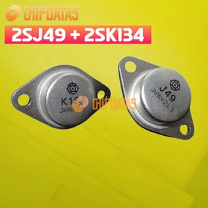 HITACHI 2SJ49 + 2SK134 P-KANAL MOSFET NIEDERFREQUENZ ENDSTUFE 1 PAAR - Bild 1 von 2