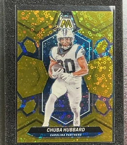 2024 Panini Mosaic Football Chuba Hubbard Sparkle Yellow #30 01/10 - Picture 1 of 2