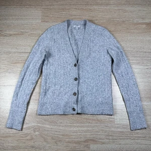 J. Crew Long Sleeved Cropped Extra Soft Cardigan Gray Women's Size XXS - Picture 1 of 9