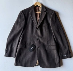 Hugo Boss Rosellini Blazer Men Coat It 48 Au 38 Medium Virgin Wool Polyamide New - Picture 1 of 19