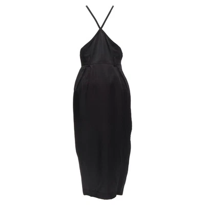 Jean Paul Gaultier Femme Twill Cross Strap Dungaree Dress Women Black Size 38 - Image 1 of 4